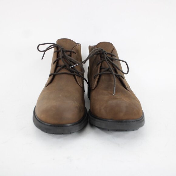 Timberland Sz 9 Dark Brown Weatherproof Lace Up Leather Fabric Lined Ankle Boot - Picture 10 of 16